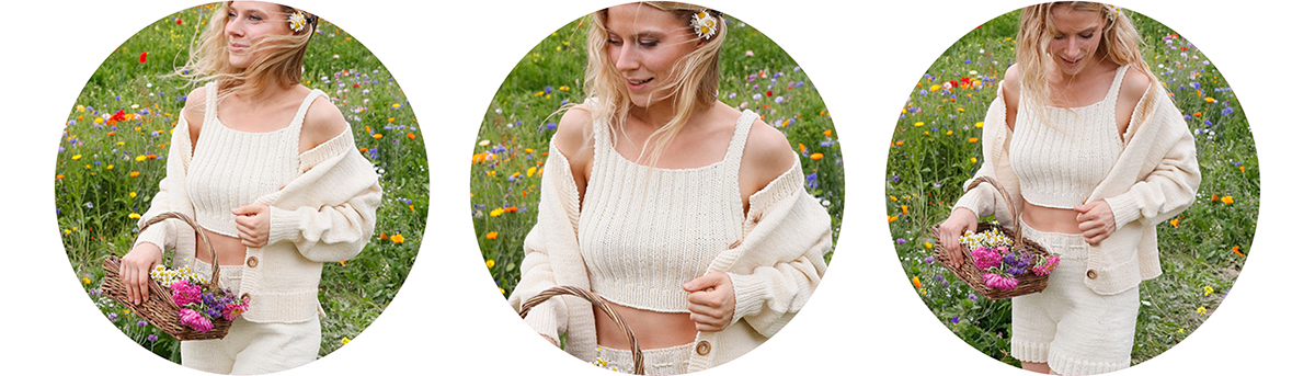 prairie rose crop top breipatroon