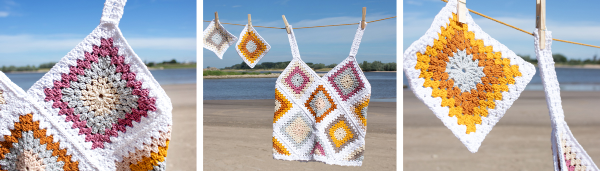 granny square zomertop haken gratis haakpatroon