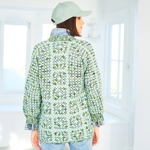 Stylecraft 10051 Crochet Hexagon Cardigan in Batik Elements Swirl DK & Life DK