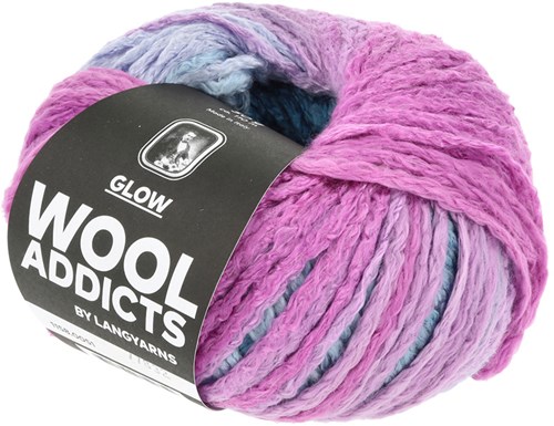 Lang Yarns Glow 0051 Fuchsia/Blauw-2