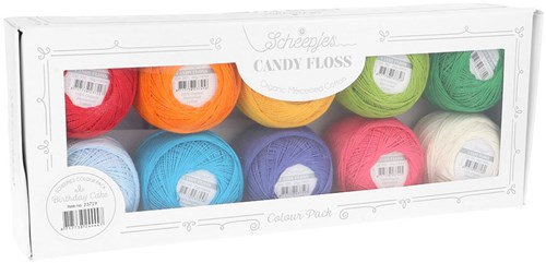 Scheepjes Candy Floss colour pack 10x20gr Birthday Cake