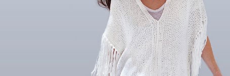 Zomerse poncho top breien