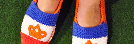 Espadrilles haken voor Koningsdag