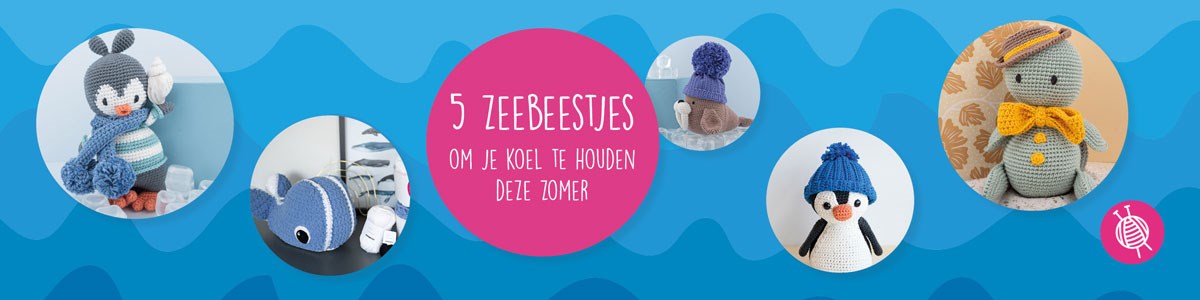 5 Zeethema amigurumi’s haken om je koel te houden deze zomer