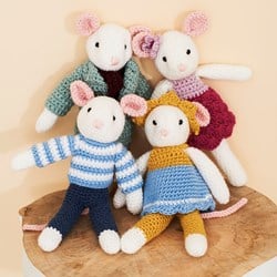 Haakpatroon Stylecraft Bambino DK No. 9664 Muizen familie