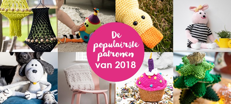 De populairste patronen van 2018 - 37 gratis haak- en breipatronen