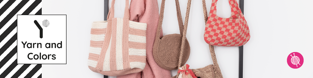 Hippe, gehaakte tassen maken met Yarn and Colors Lookbook #29 ZenTastic Bags