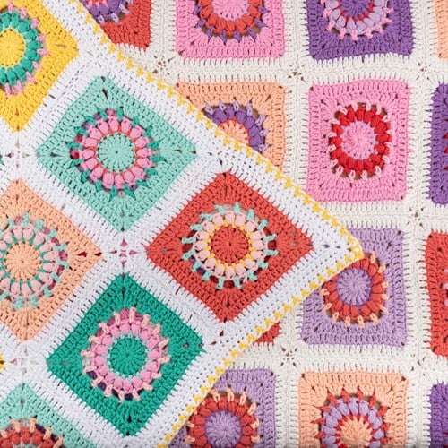 Haakpatroon Yarn and Colors Blossom Blanket