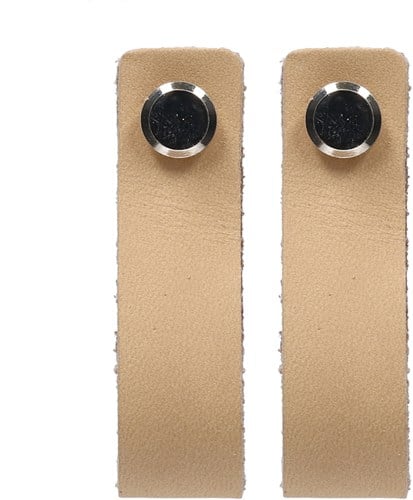 Durable Leren Label Blanco met Schroef (2 stuks) 001 Light Brown-2