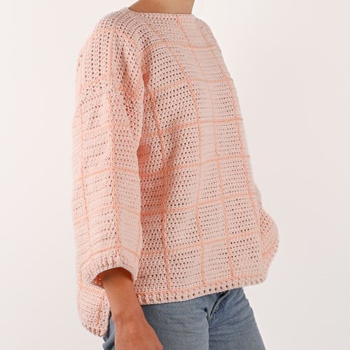 Checkered Sweater XS 042 haakpakket-2