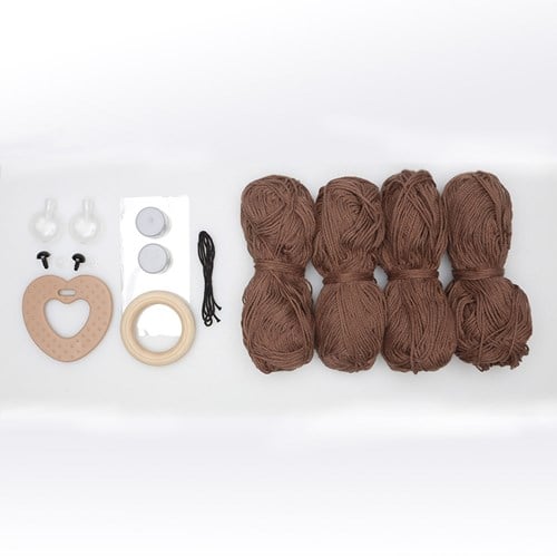 Go Handmade Sensory Teddy - Dark Brown 20381-2