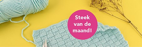 Steek van de Maand: Mandenweefsteek Breien